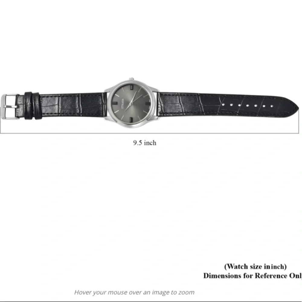Black Watch with Black Austrian Crystals